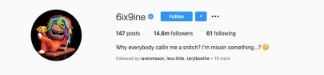 6ix9ine IG