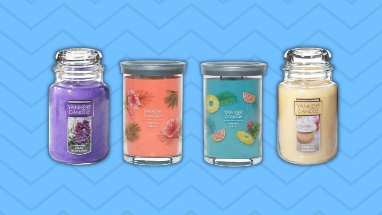 Ponuky sviečok Yankee Candle: obrázok štyroch najlepšie hodnotených možností sviečok Yankee Candle