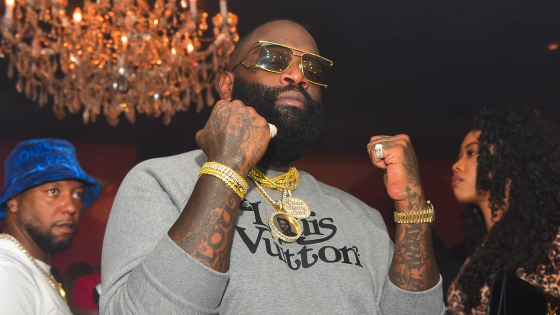 Rapper Rick Ross menghadiri Rick Ross vs 2 Chainz pt 2 di Compound