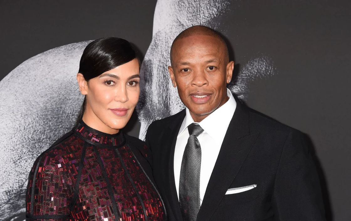 Dr. Dre cu soția Nicole Young