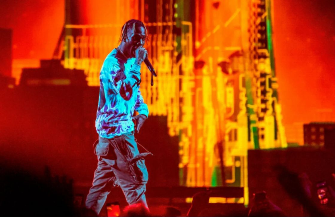 Rapper Travis Scott tritt während seiner Astroworld Tour auf