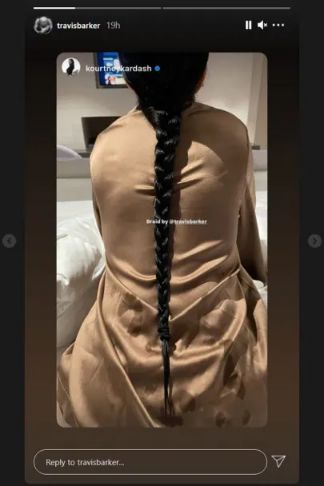 Trenza de Kourtney Kardashian