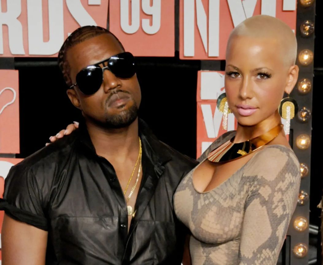 Kanye West en Amber Rose bij de MTV Video Music Awards 2009