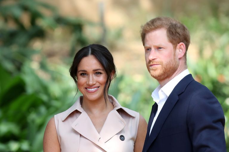 JOHANNESBURG, SUD AFRICA - 02 OTTOBRE: Il principe Harry, duca di Sussex e Meghan, duchessa di Sussex partecipano a un ricevimento aziendale e delle industrie creative il 02 ottobre 2019 a Johannesburg, in Sudafrica. (Foto di Chris Jackson/Getty Images)
