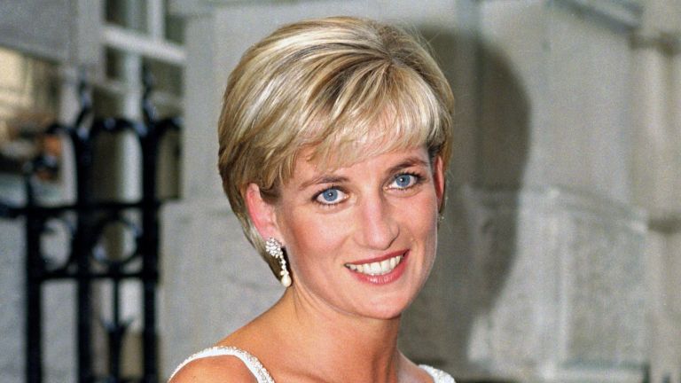 Diana, princesa iz Walesa, se udeleži slavnostnega sprejema in predogleda nje