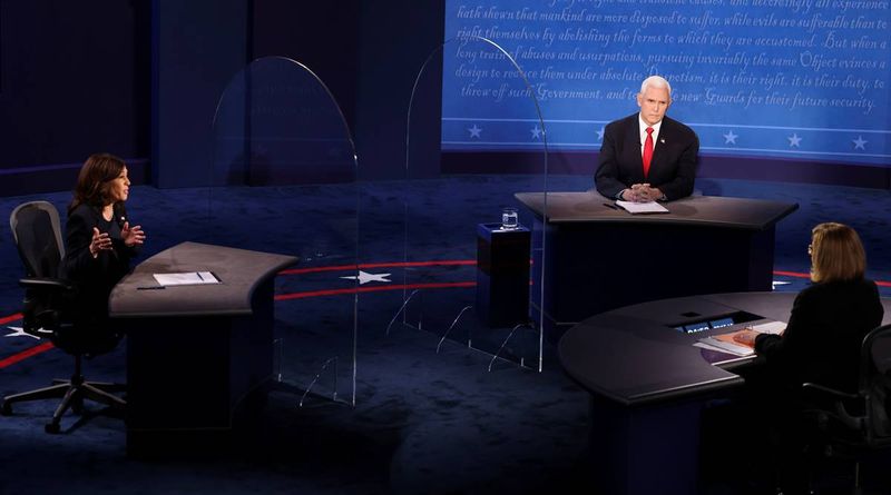 Debate do VP dos EUA, Mike Pence, kamala harris, debate Pence-Harris, Eleições dos EUA 2020, Como o debate pence-harris foi coberto, Donald Trump, Notícias do mundo, expresso indiano