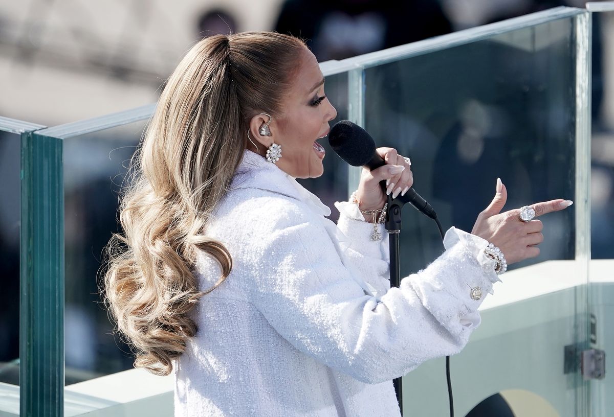 Jennifer Lopez vystupuje na inaugurácii prezidenta Joe Bidena
