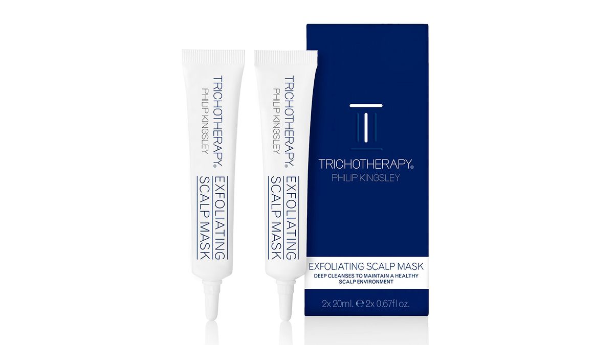 como fazer o seu cabelo crescer mais rápido, máscara esfoliante para couro cabeludo Philip Kingsley Trichotherapy, £ 16,15