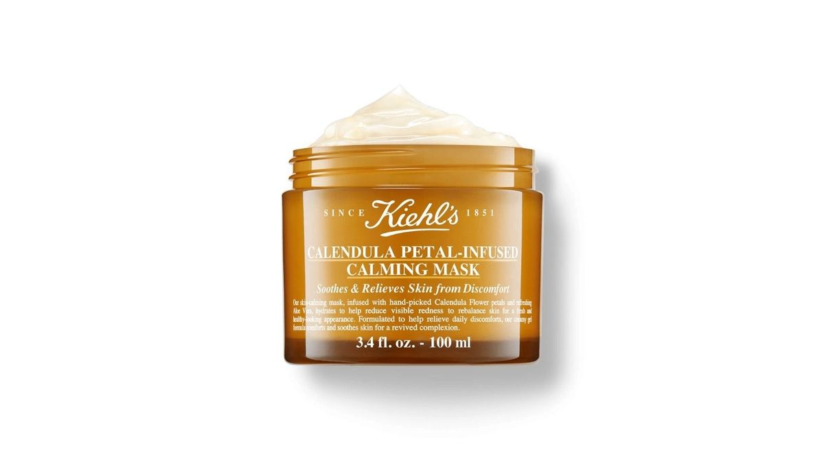 Calendula Petal-Infused Calming Mask da Kiehl, produto natural para a pele