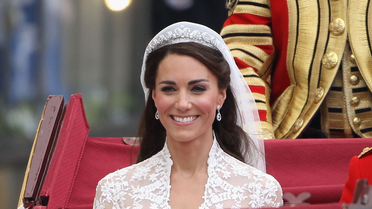 Catherine vojvodkyňa z Cambridge vo svoj svadobný deň v roku 2011