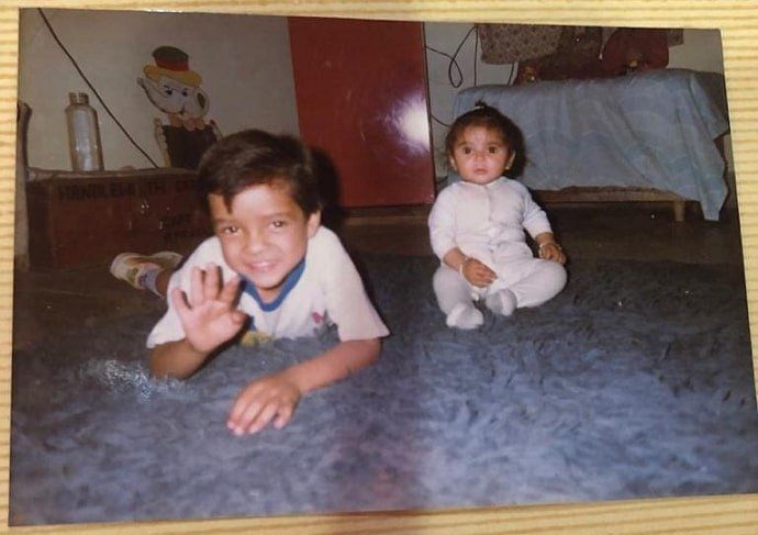 kshitij prasad foto de infância