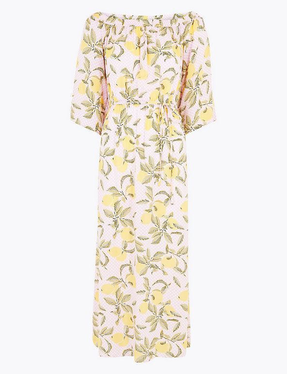 Vestido de praia com cintura maxi Lemon Bardot - custava 28 £, agora custa 8,40 £