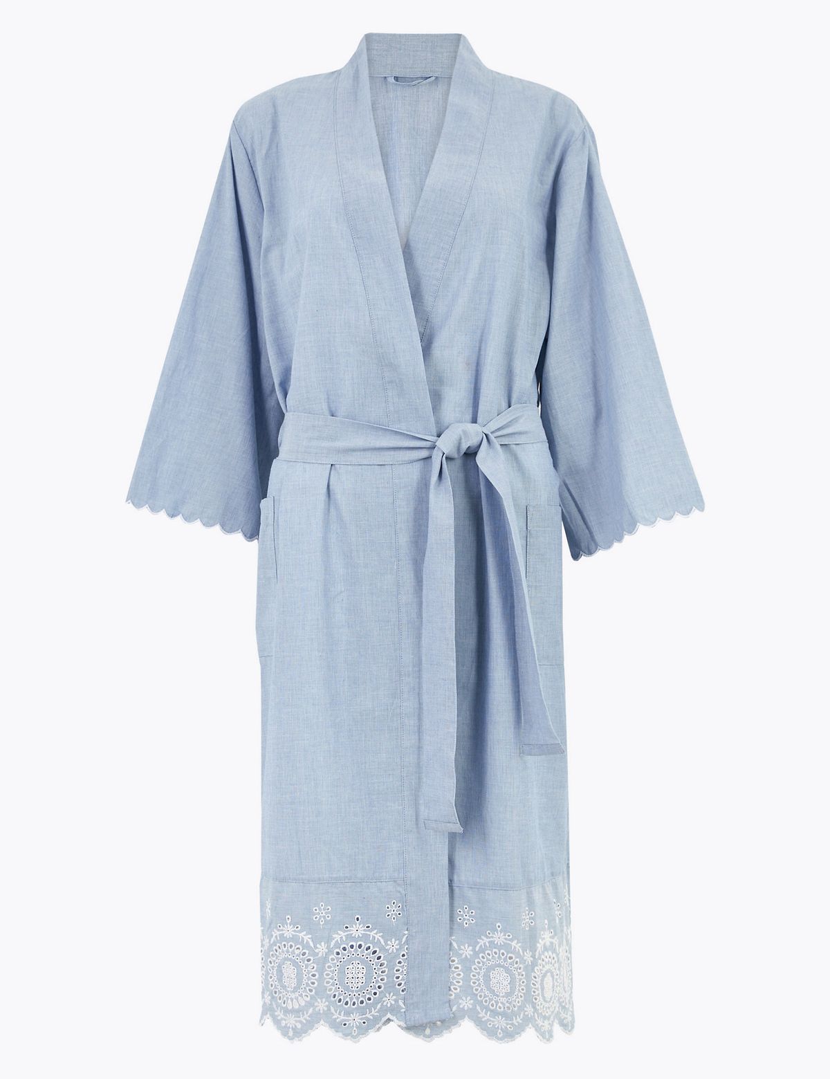 Algodão Broderie Short Wrap - custava £ 25, agora é £ 7,50