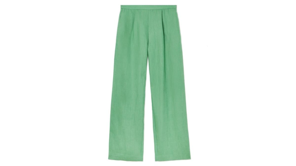 лобзик LINEN PALAZZO TROUSER