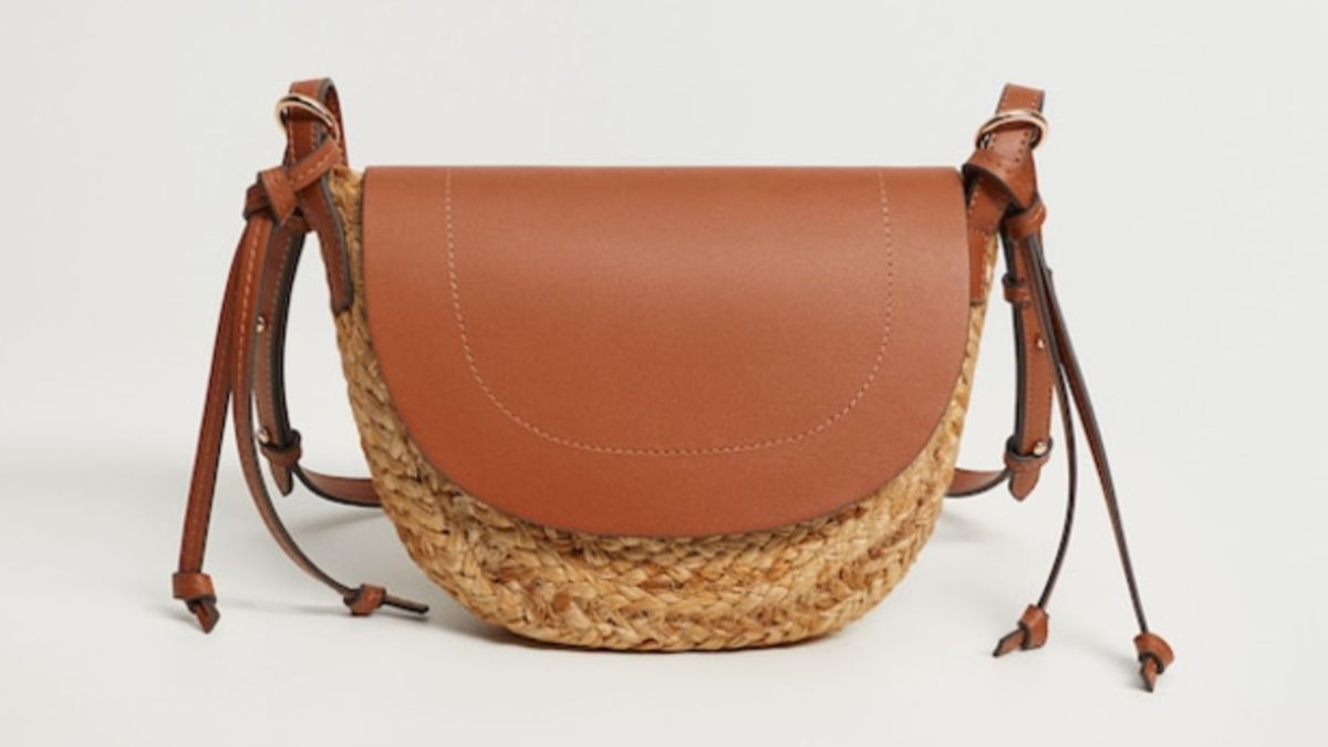 Mango Jute cross-body taske