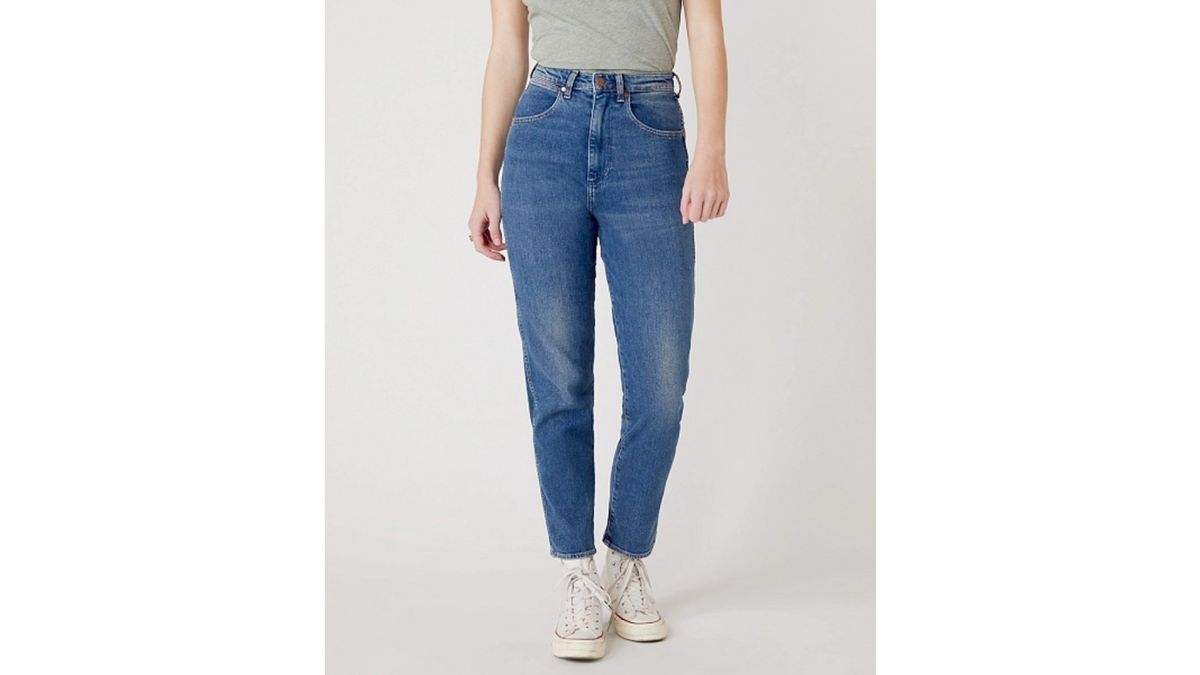 jeans wrangler mãe