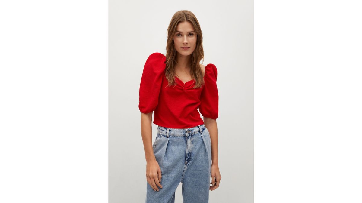 Blusa manga Puff