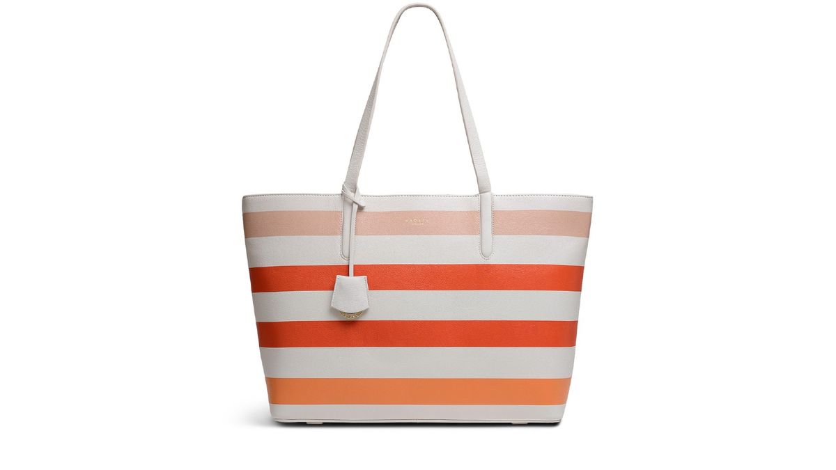Radley gestreifte Shopper-Tasche aus Leder