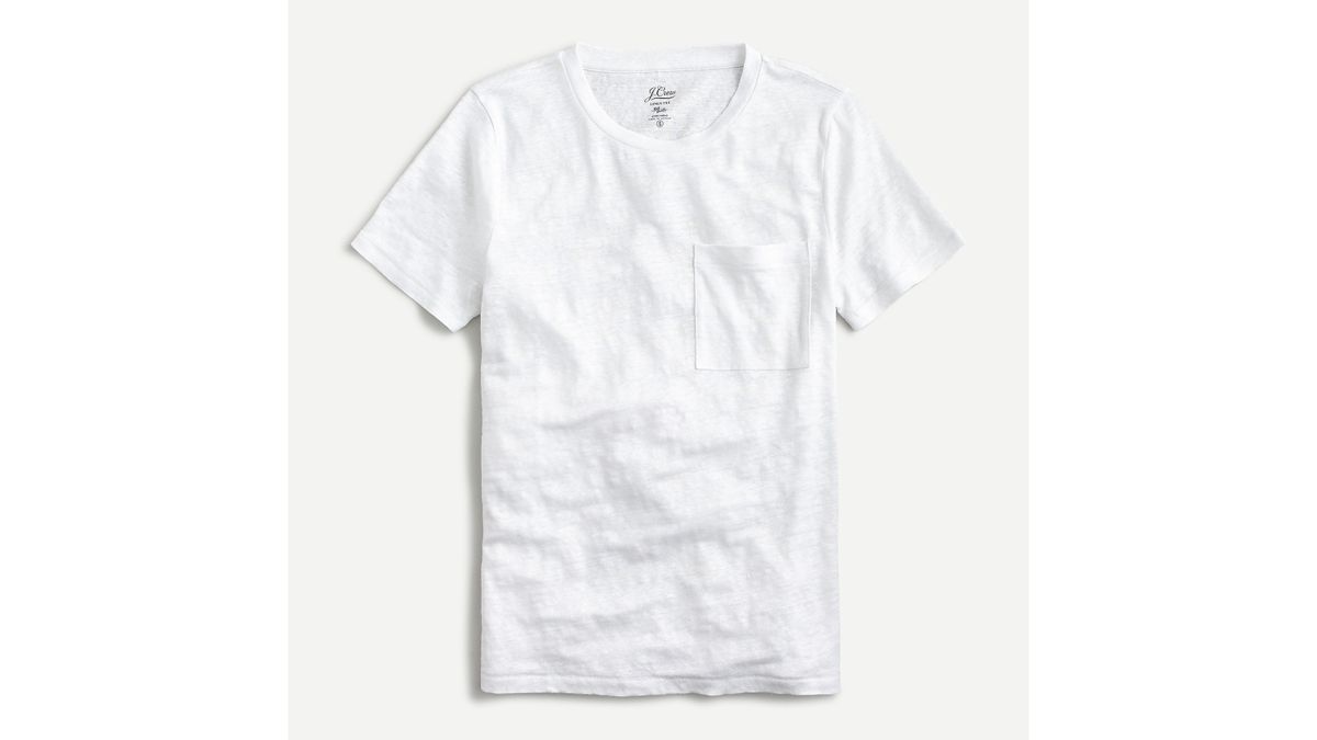 Что надеть на первое свидание: футболка J Crew Linen с круглым вырезом