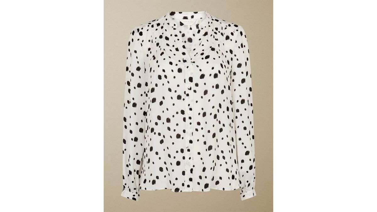 Блуза в горошек Ted Baker Heiike