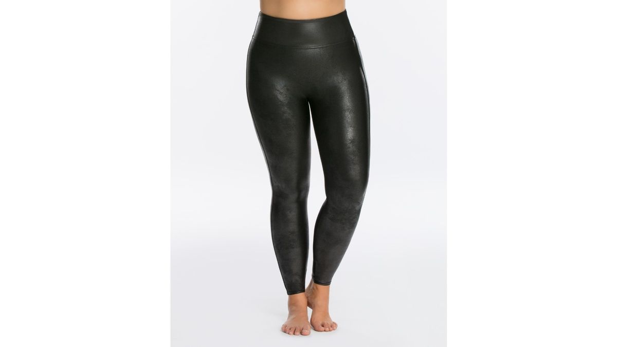 Леггинсы из искусственной кожи Spanx