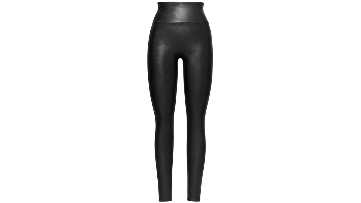 Леггинсы из искусственной кожи Spanx