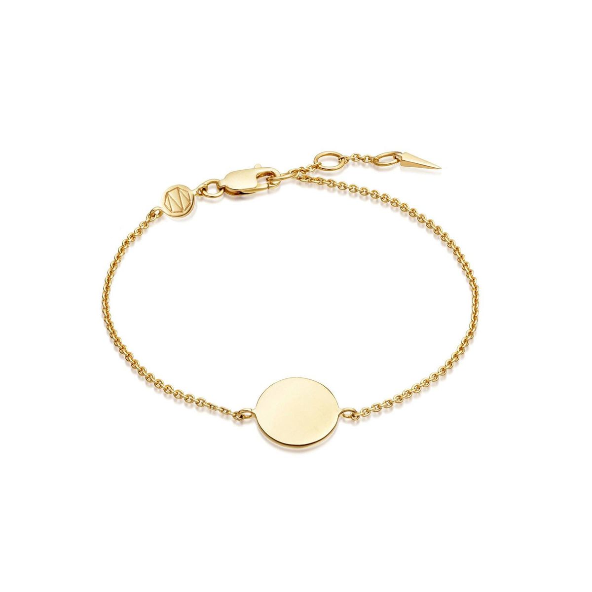 Pulseira redonda de ouro gravável, £ 85, Missoma