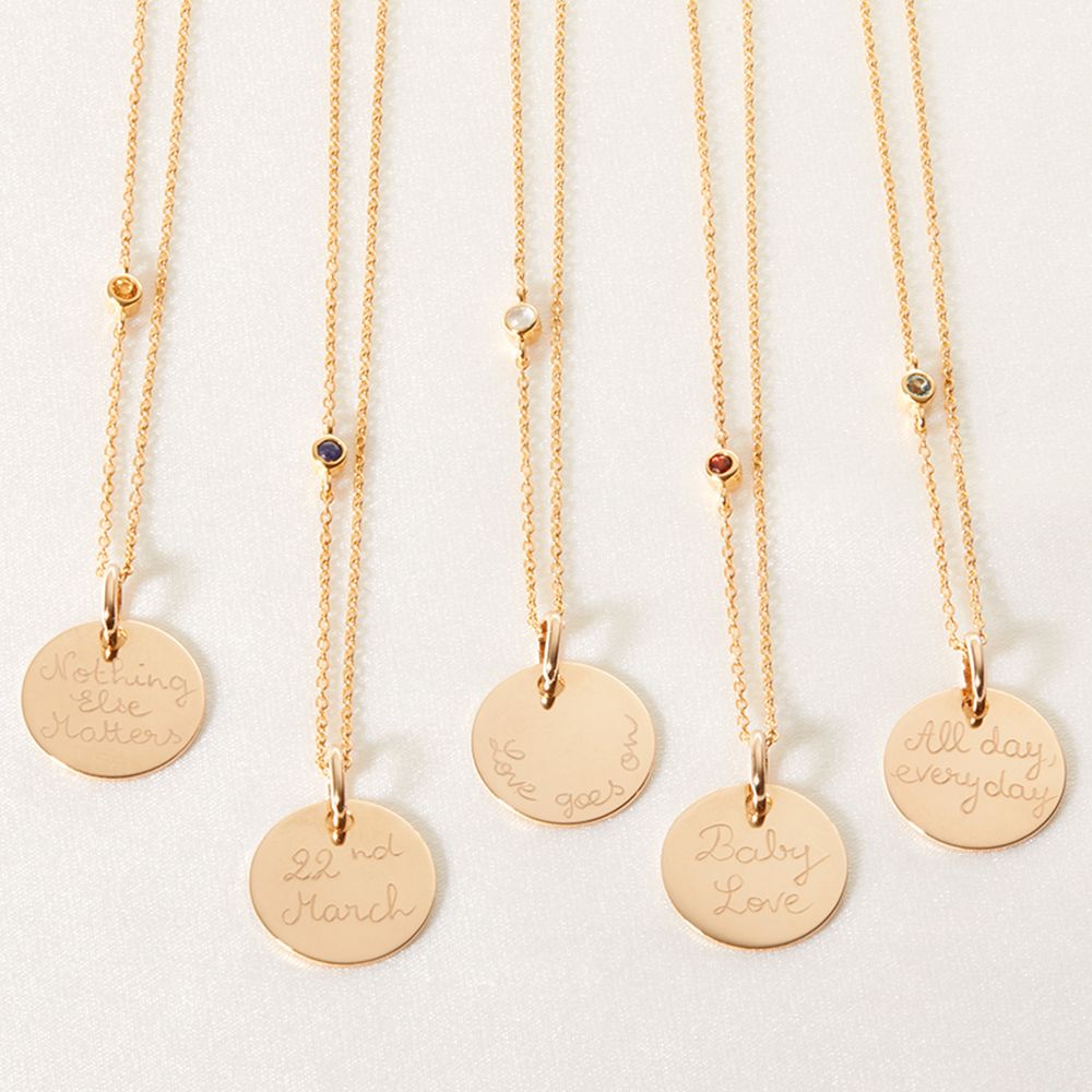 Colar de corrente de Birthstone personalizado, £ 89, Merci Maman