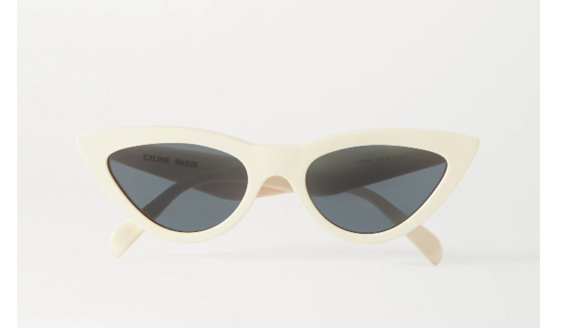 quais óculos de sol combinam comigo: Celine Cat Eye Acetate Sunglasses