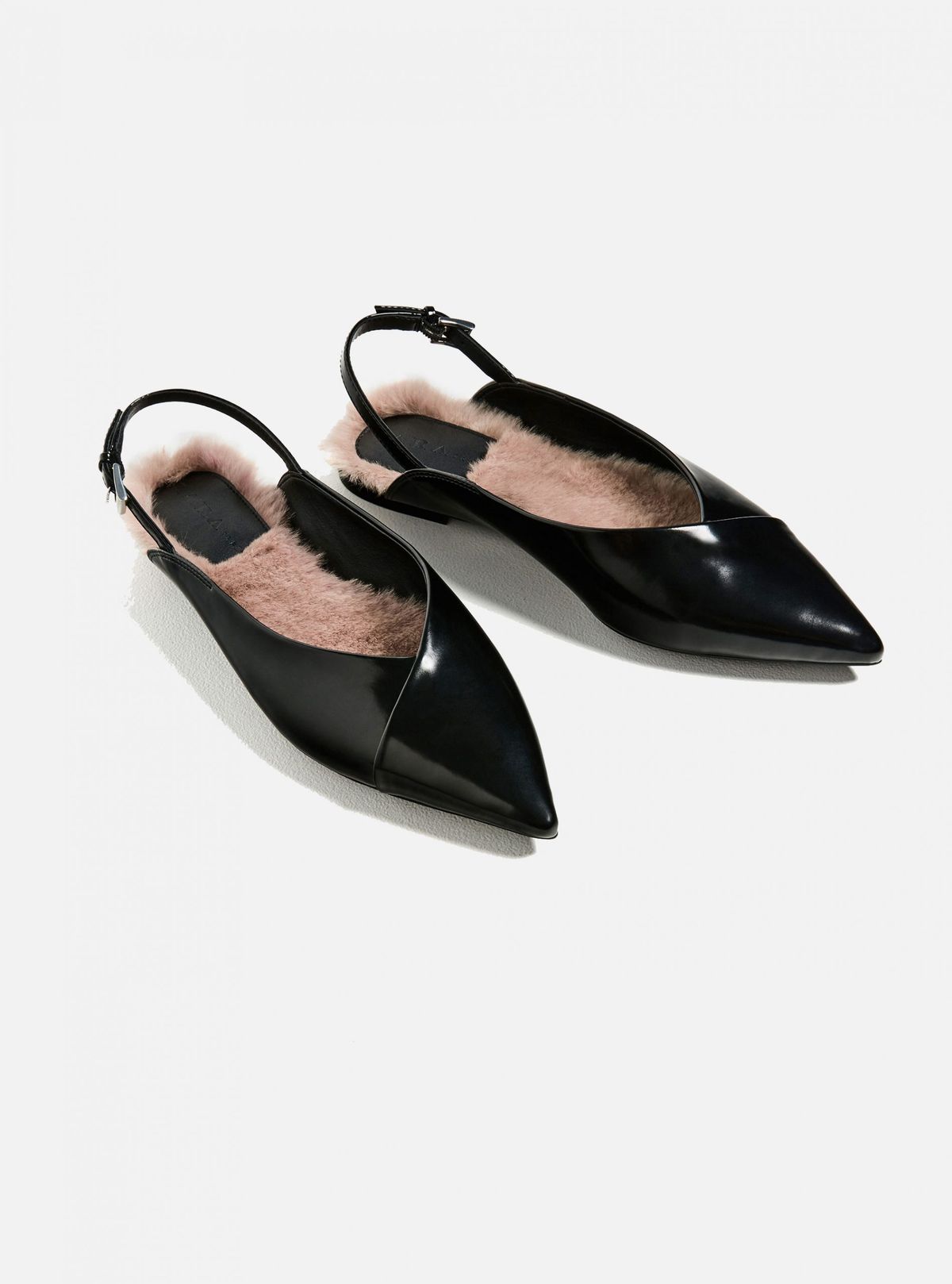 Faux Fur Slingback Ballerinas, 39,99 libier, Zara