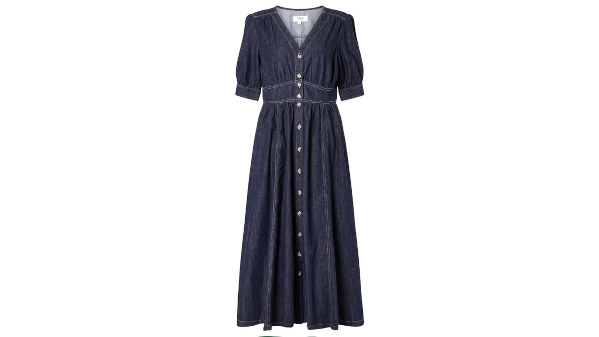 Джинсовое платье Monsoon Dolly из органического хлопка синего цвета