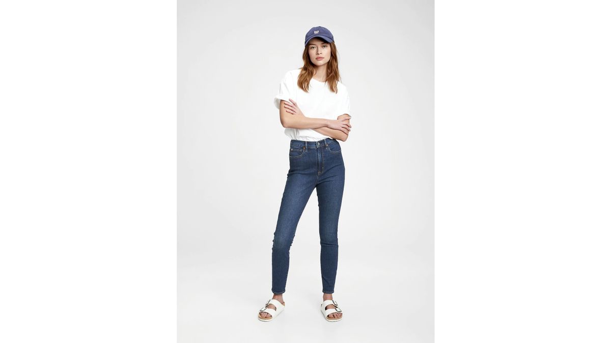Gap Sky High Rise True Skinny Jeans com Secret Smoothing Pockets