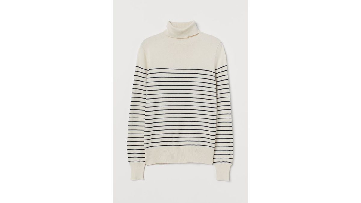 Jemný úpletový pulóver s výstrihom H&M