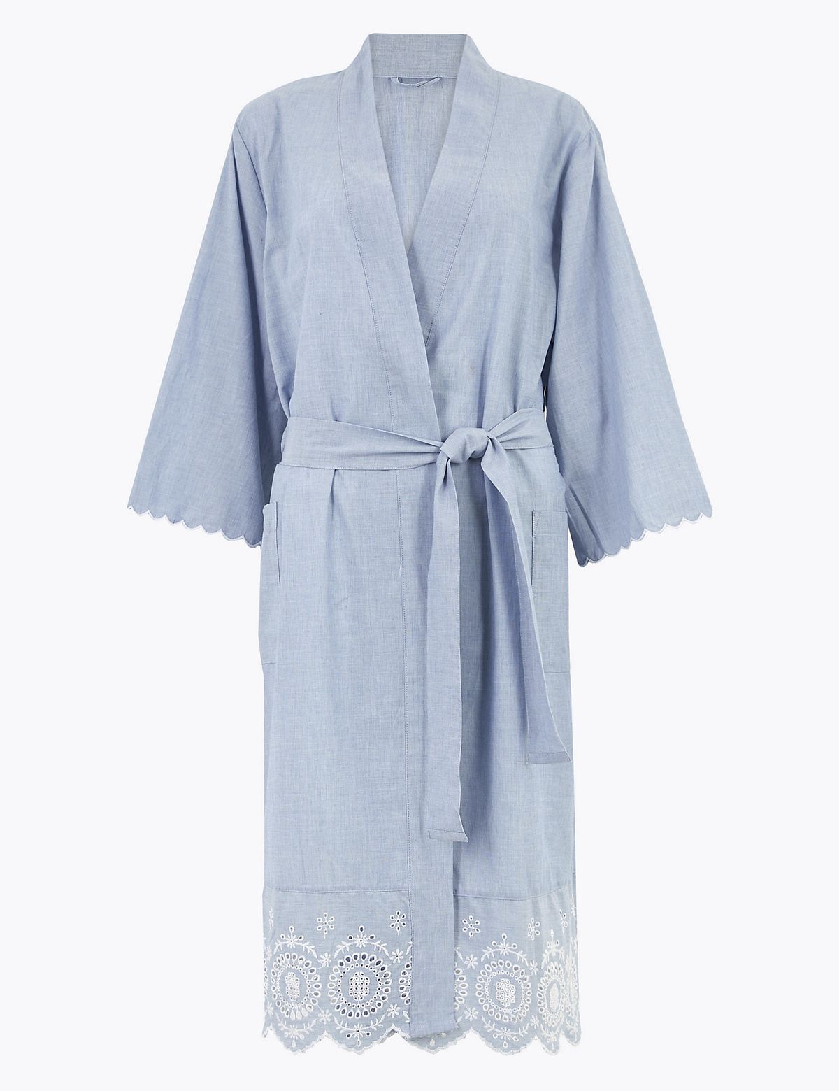 Marks & Spencer Cotton broderie kratki ovoj
