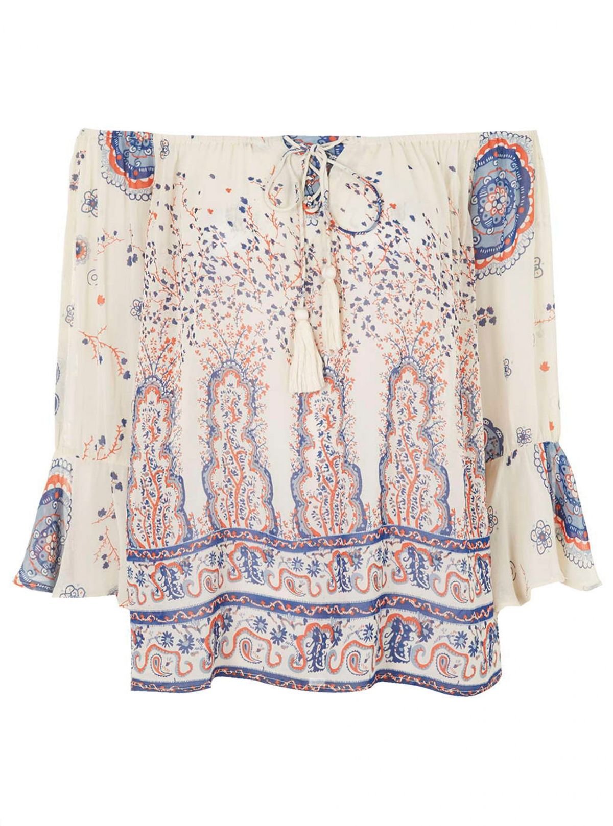 Блузка с открытыми плечами, £ 34, Topshop