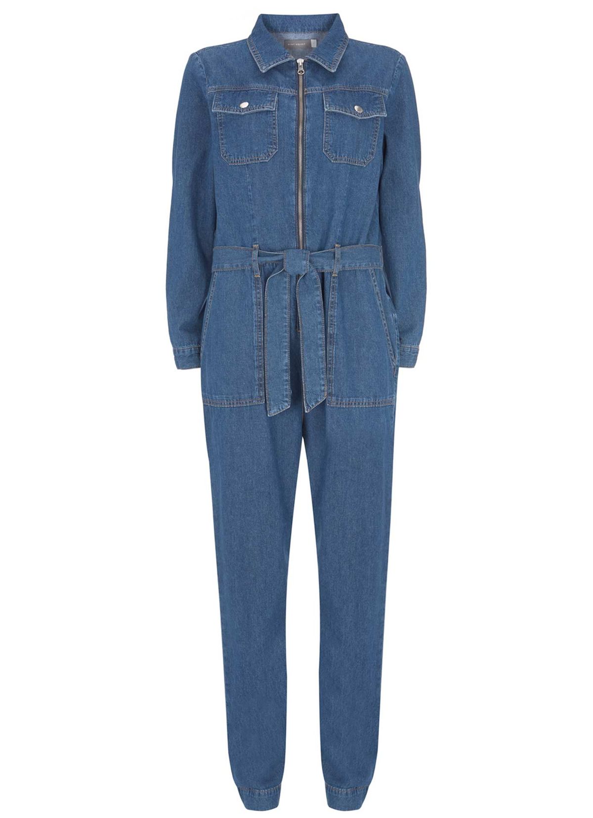Macacão jeans, £ 109, veludo menta