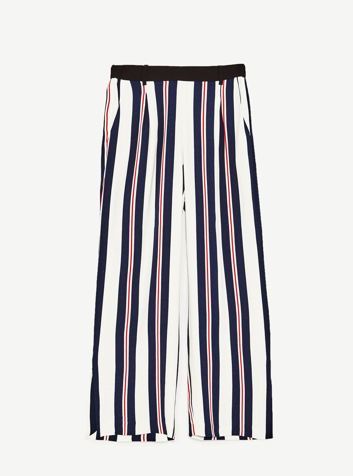 Брюки с широкими штанинами в полоску, Zara, 25,99 фунтов стерлингов