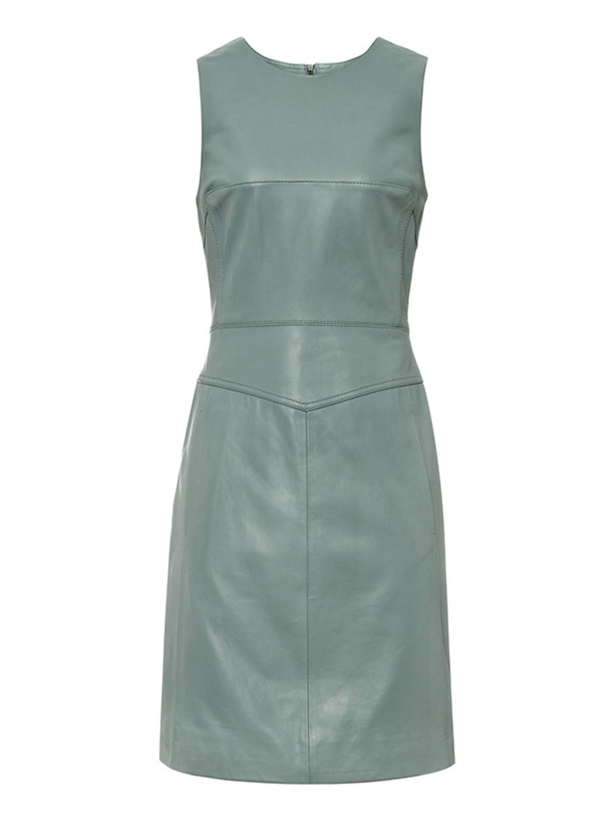 Vestido reiss de couro prateado com sage shift, £ 275