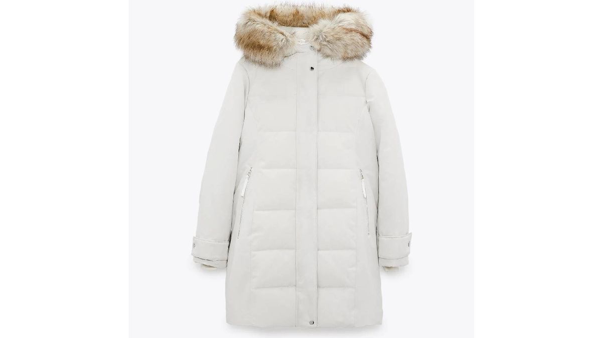 Zara Long vodoodbojna puferska parka