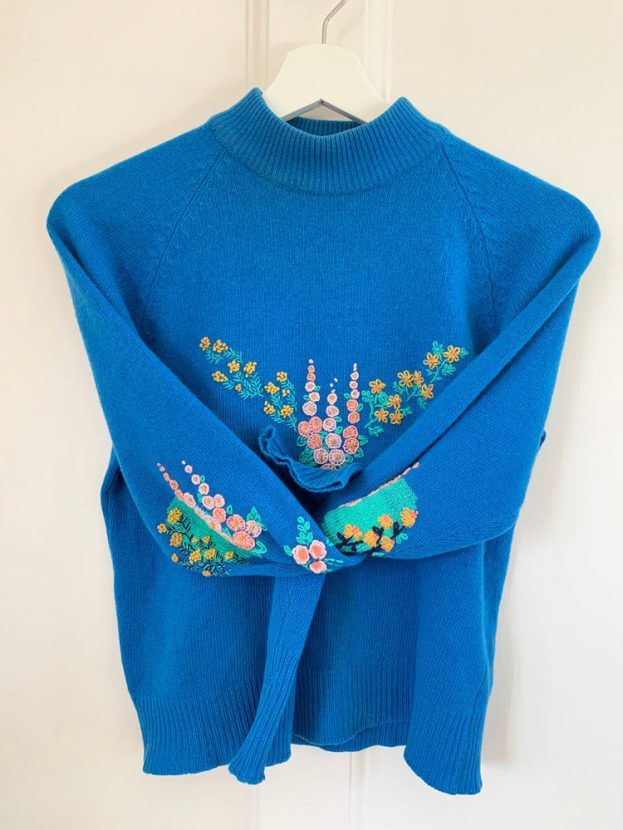 Jumper visivelmente consertado