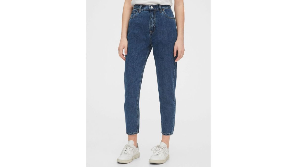jeans mais duradouros: jeans Gap Sky High Rise Mom