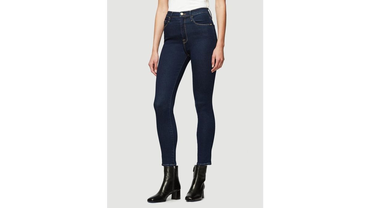 Frame ali Zigaretten-Jeans mit hohem Bund