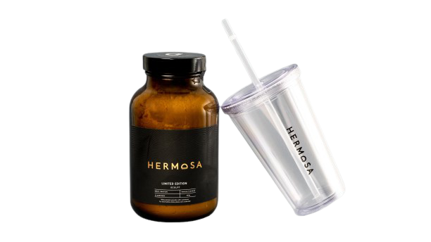 Proteínový prášok a pohár Hermosa