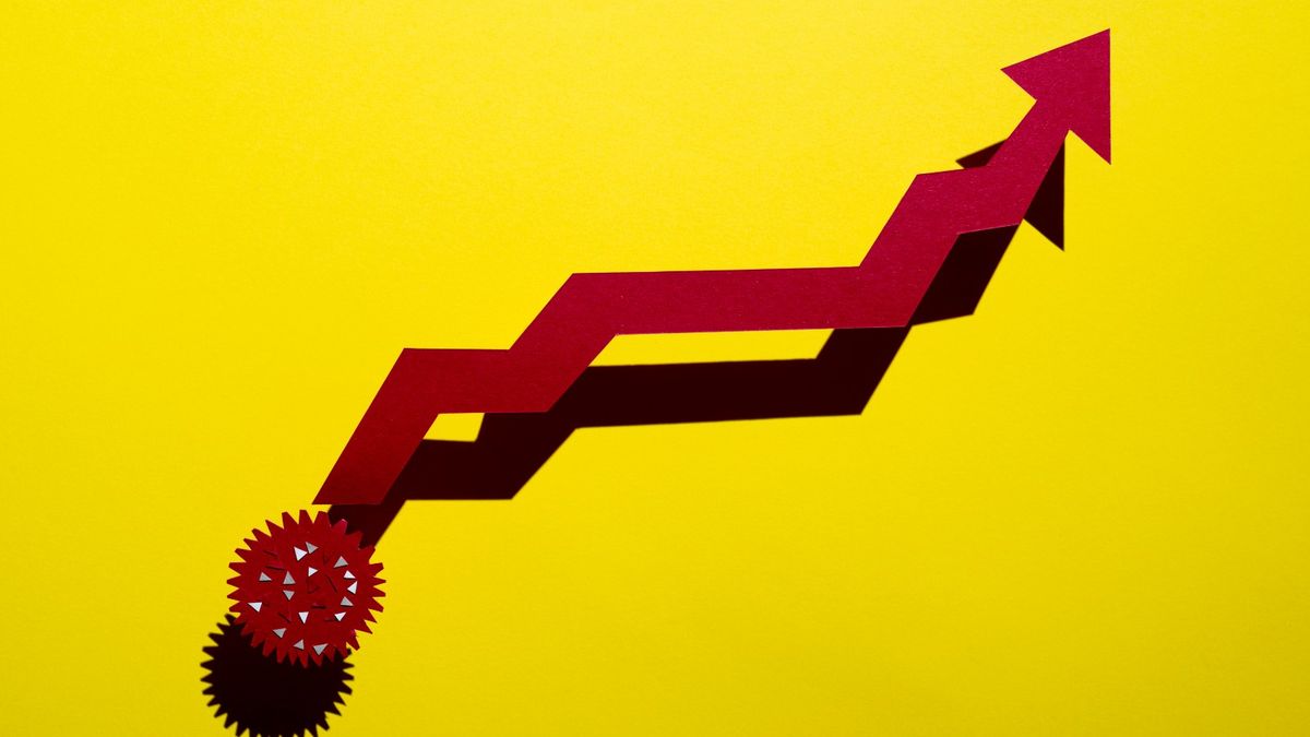Graphique en hausse montrant l
