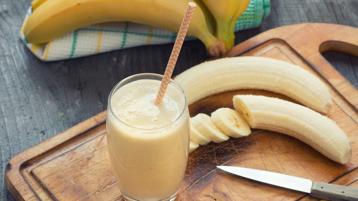 Batido de banana e banana