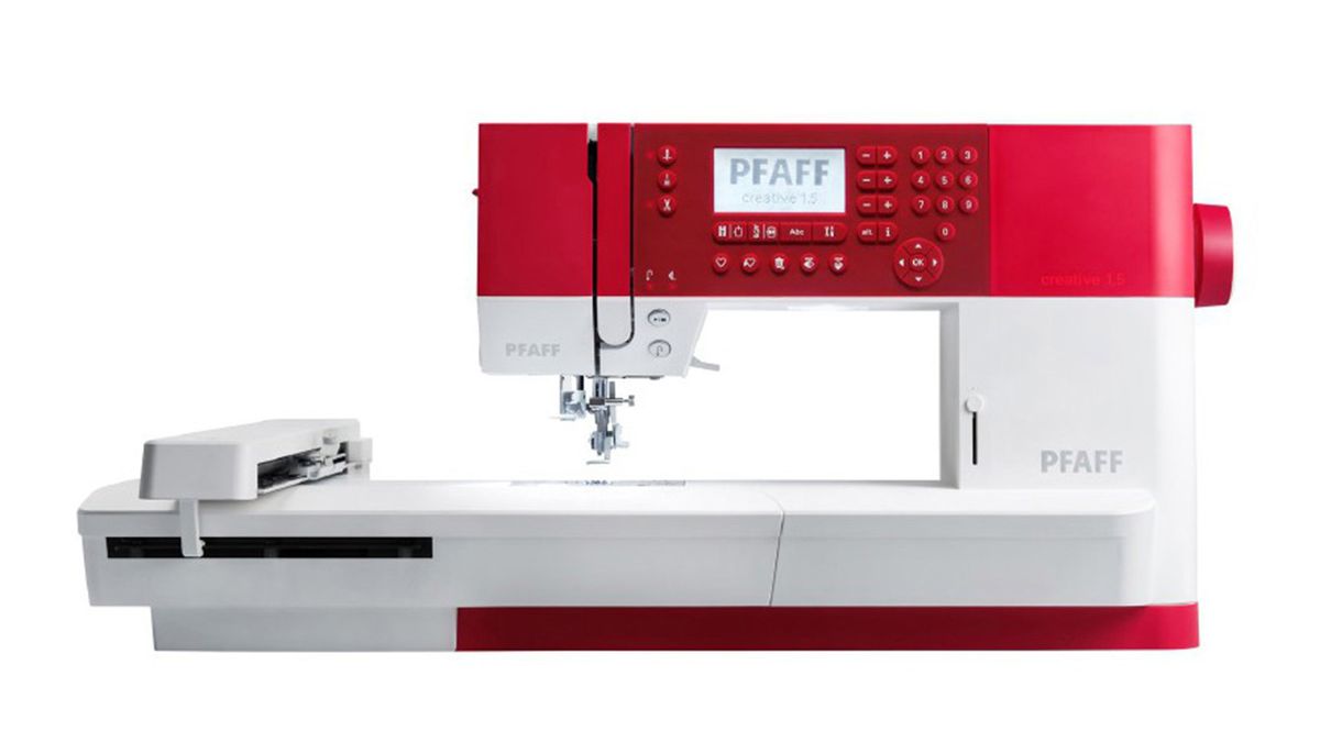 Macchina da cucire Pfaff Creative 1.5: offre ampio spazio di cucito per grandi progetti e funzioni speciali