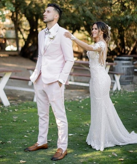 andrea espada com o marido