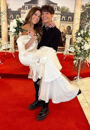 Nick Bencivengo com sua esposa