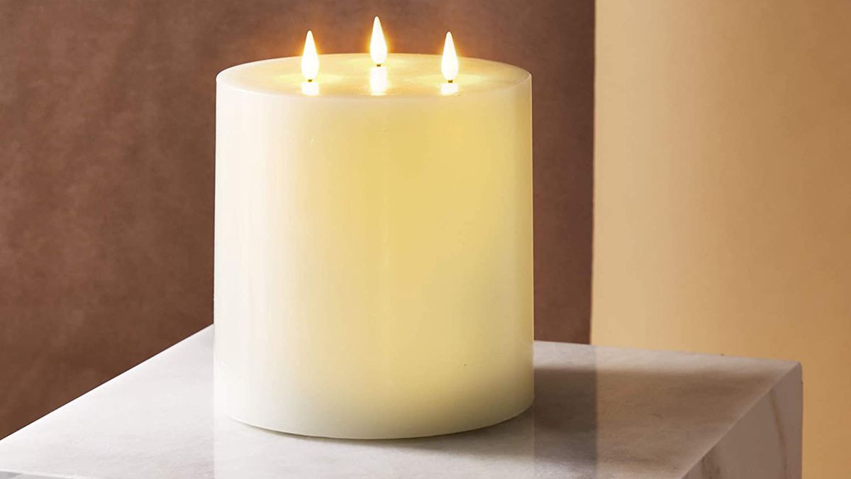 Lamplust Store 3 Docht flammenlose Kerze