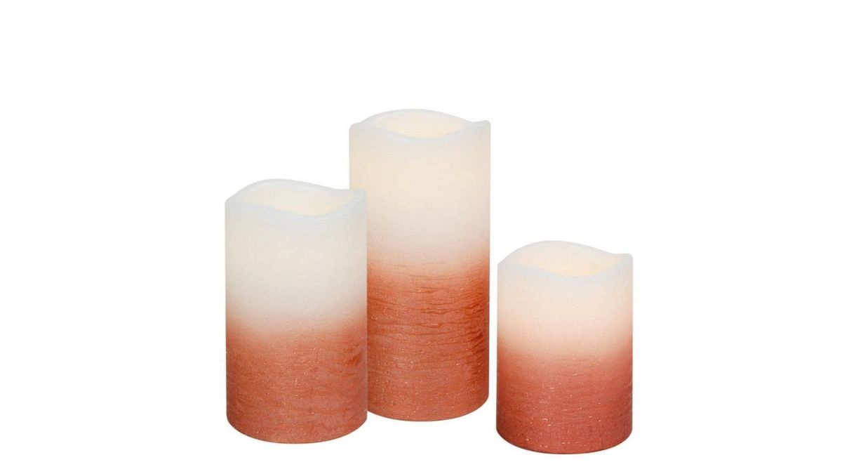 LUMABASE Batteriebetriebene LED-Wachskerzen